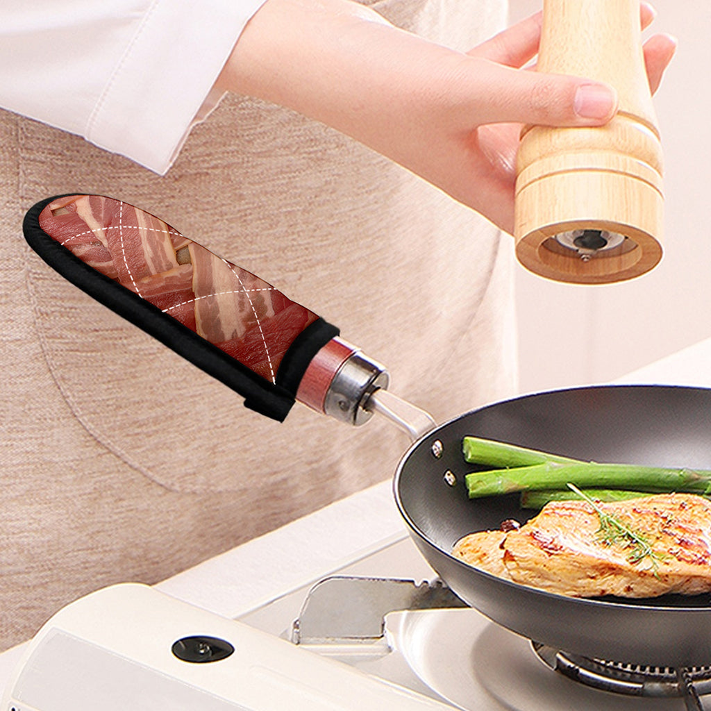 Weaving Bacon Print Skillet Handle Cover