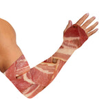 Weaving Bacon Print Sun Protection Arm Sleeves