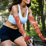Weaving Bacon Print Sun Protection Arm Sleeves