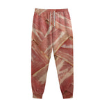 Weaving Bacon Print Sweatpants