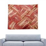 Weaving Bacon Print Tapestry