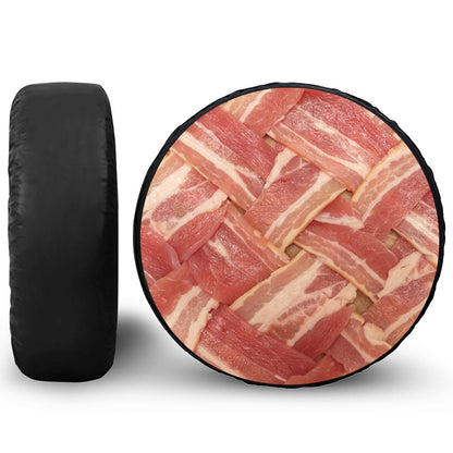 Weaving Bacon Print Tire Cover