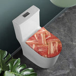 Weaving Bacon Print Toilet Lid Cover