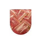 Weaving Bacon Print Toilet Lid Cover