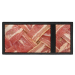 Weaving Bacon Print Trifold Wallet
