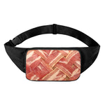 Weaving Bacon Print Waist Bag