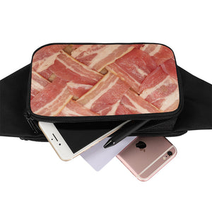 Weaving Bacon Print Waist Bag