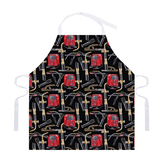 Welding Machine Pattern Print Adjustable Apron