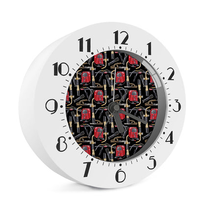 Welding Machine Pattern Print Alarm Clock