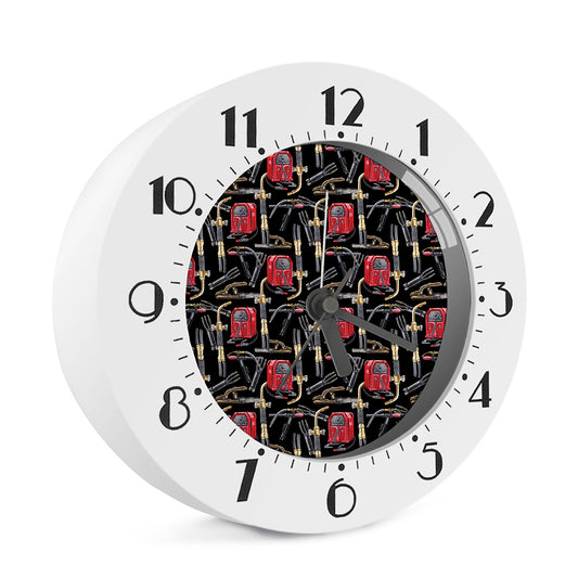Welding Machine Pattern Print Alarm Clock