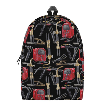 Welding Machine Pattern Print Backpack