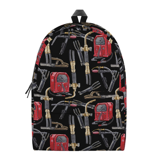 Welding Machine Pattern Print Backpack