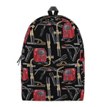Welding Machine Pattern Print Backpack