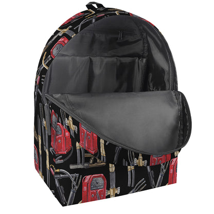 Welding Machine Pattern Print Backpack