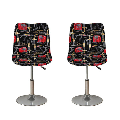Welding Machine Pattern Print Bar Stool Covers