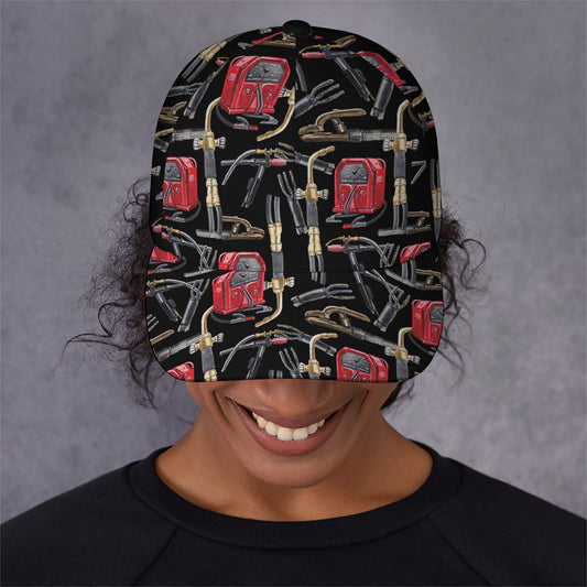 Welding Machine Pattern Print Baseball Cap