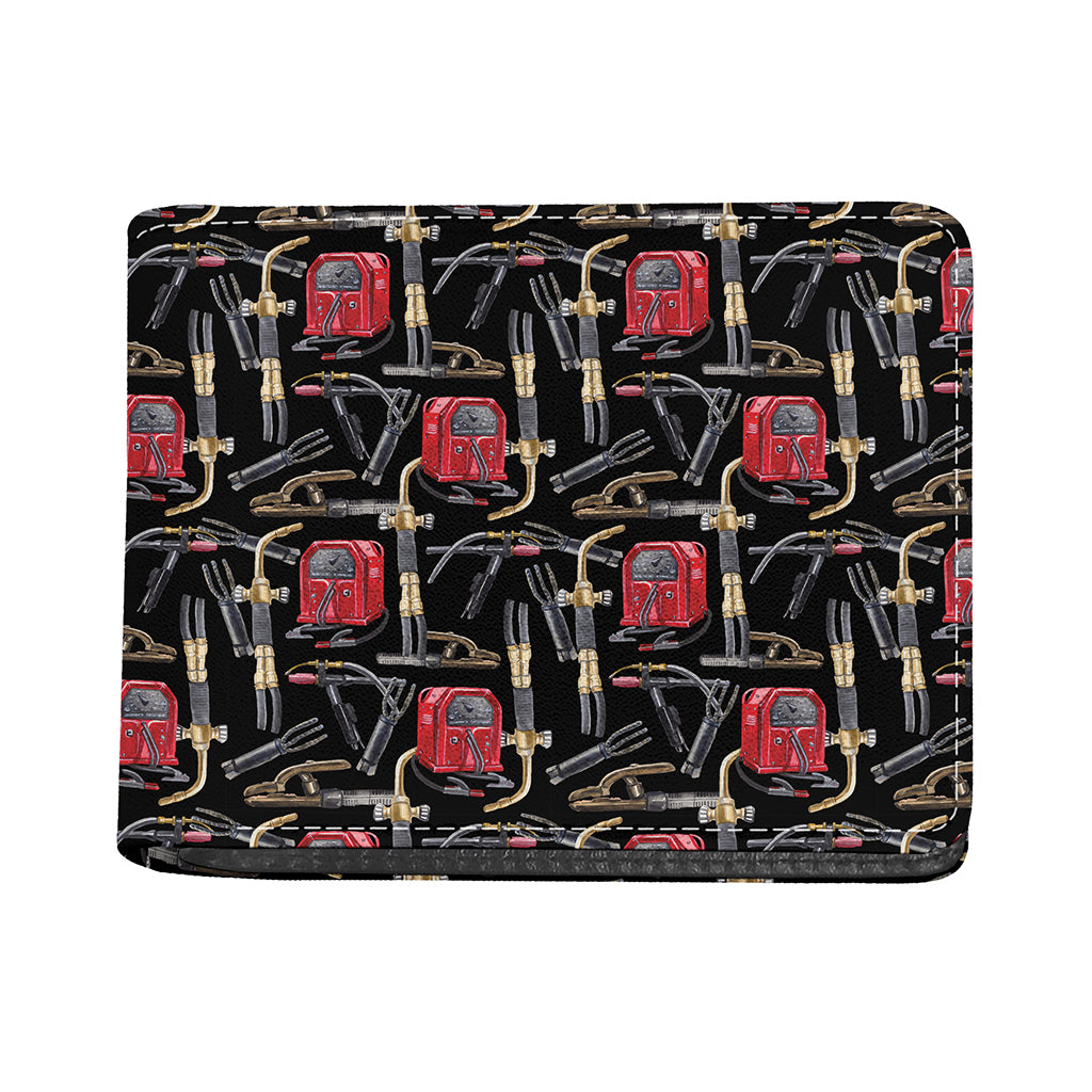 Welding Machine Pattern Print Bifold Wallet