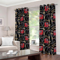 Welding Machine Pattern Print Dimout Grommet Curtains