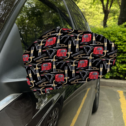 Welding Machine Pattern Print Car Side Mirror Covers
