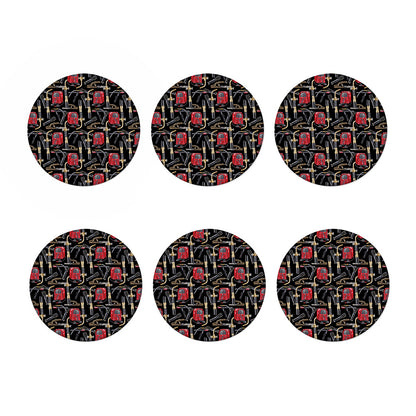 Welding Machine Pattern Print Coaster Set