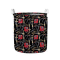 Welding Machine Pattern Print Collapsible Laundry Basket