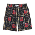 Welding Machine Pattern Print Cotton Shorts