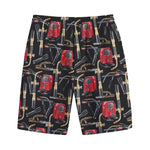 Welding Machine Pattern Print Cotton Shorts