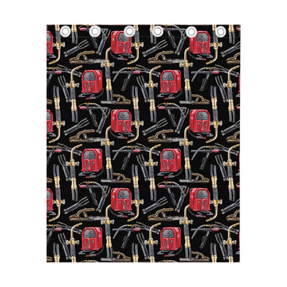 Welding Machine Pattern Print Curtain