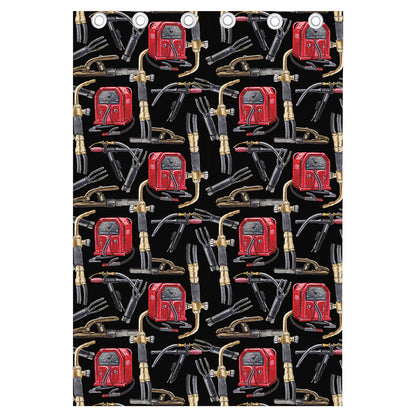 Welding Machine Pattern Print Curtain
