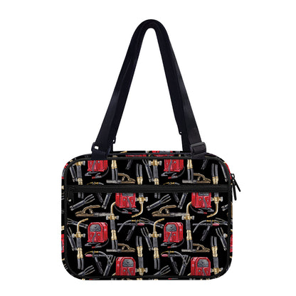 Welding Machine Pattern Print Double Strap Bible Bag