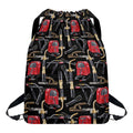 Welding Machine Pattern Print Drawstring Backpack