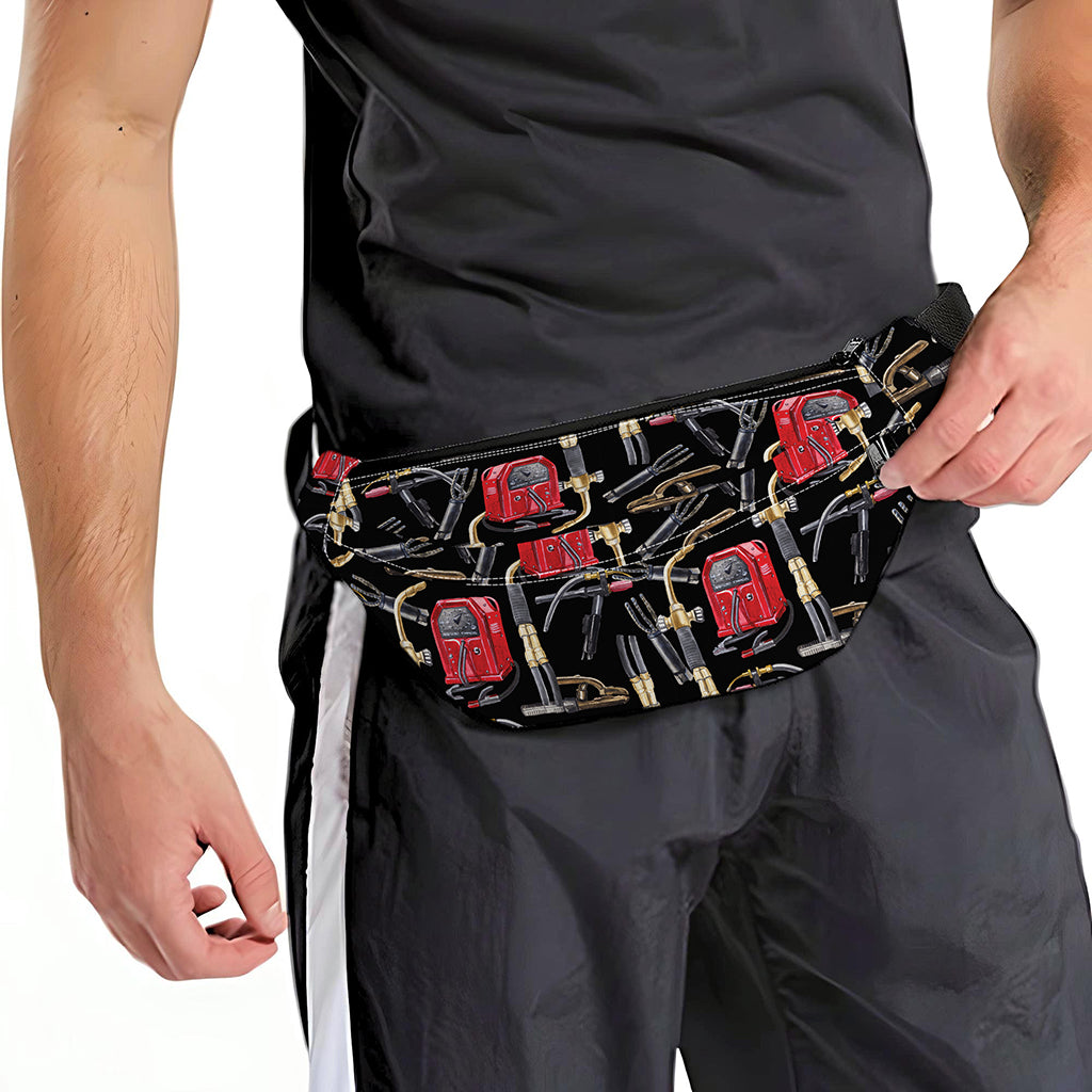 Welding Machine Pattern Print Fanny Pack