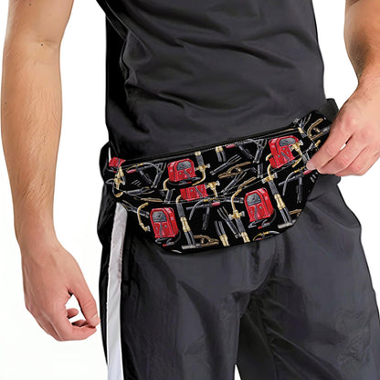 Welding Machine Pattern Print Fanny Pack