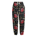 Welding Machine Pattern Print Fleece Lined Knit Pants
