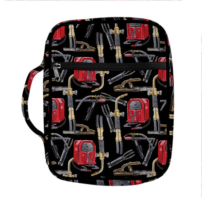 Welding Machine Pattern Print Front Pocket Bible Bag