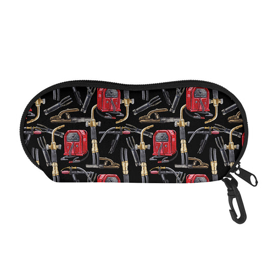 Welding Machine Pattern Print Glasses Case