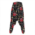 Welding Machine Pattern Print Hammer Pants