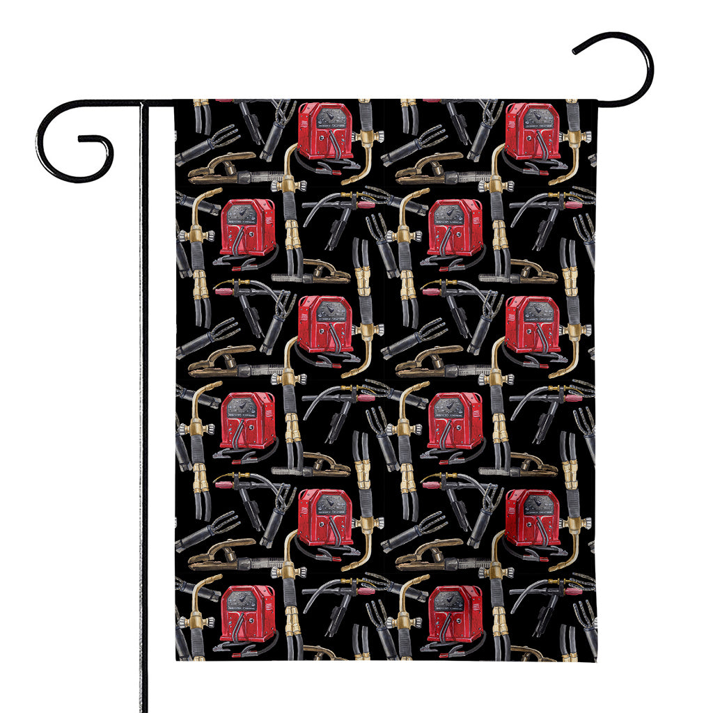 Welding Machine Pattern Print House Flag