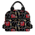 Welding Machine Pattern Print Insulated Lunch Bag
