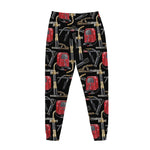Welding Machine Pattern Print Jogger Pants
