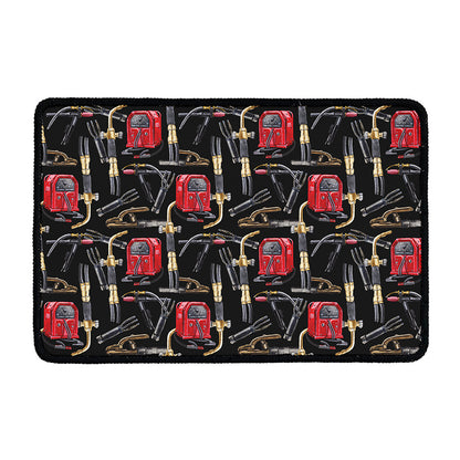 Welding Machine Pattern Print Kitchen Mat