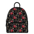 Welding Machine Pattern Print Leather Backpack