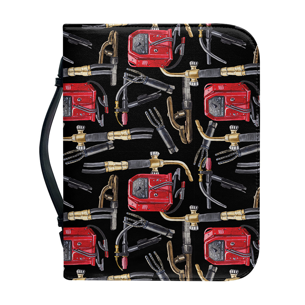 Welding Machine Pattern Print Leather Bible Cover