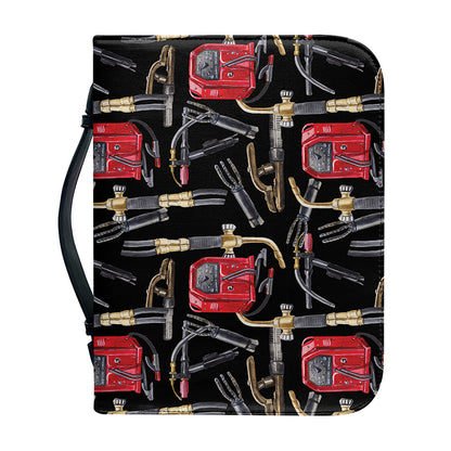 Welding Machine Pattern Print Leather Bible Cover