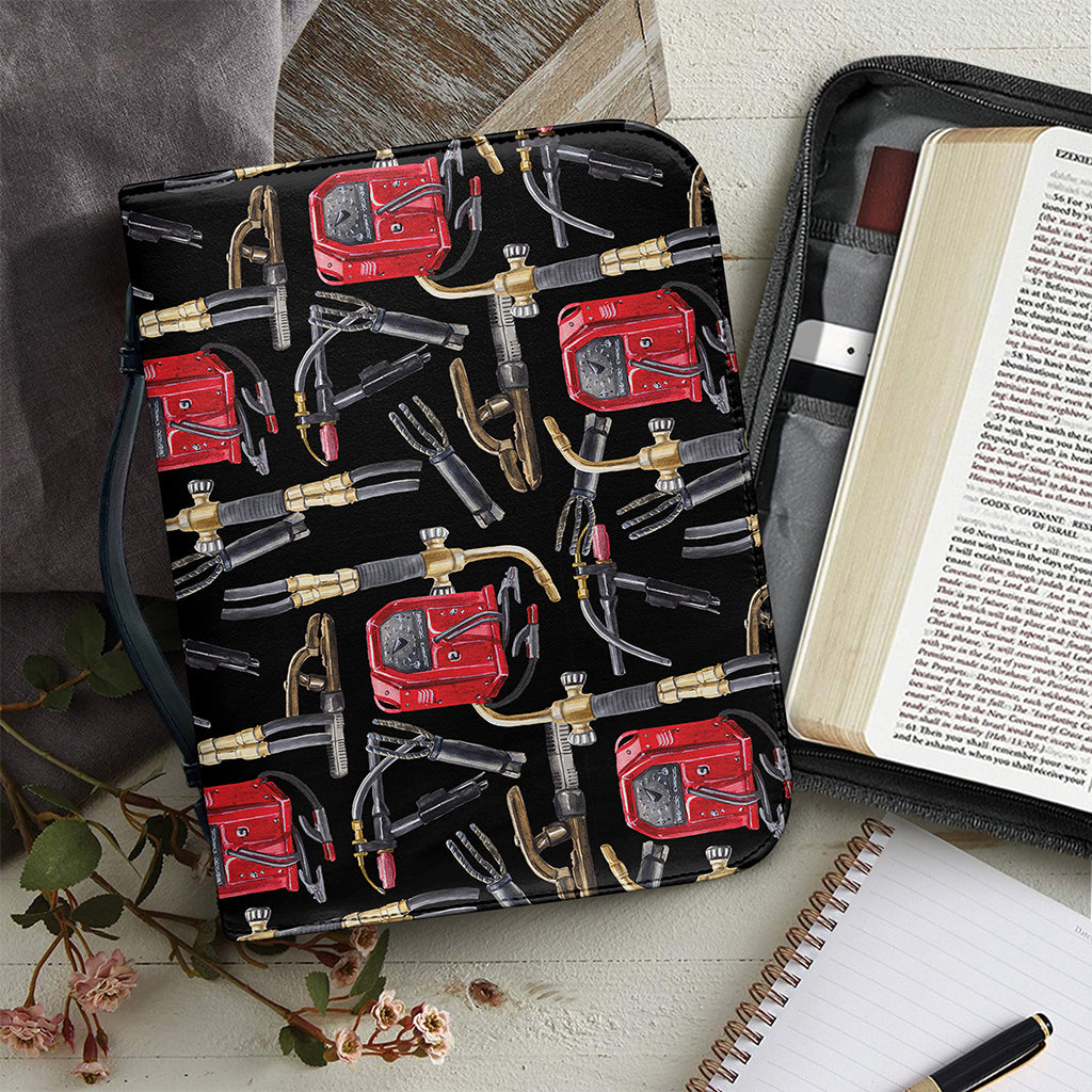 Welding Machine Pattern Print Leather Bible Cover