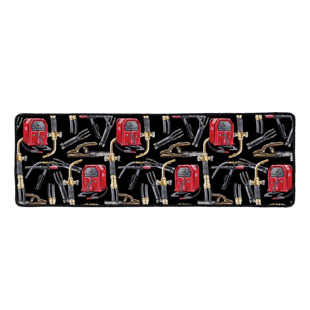 Welding Machine Pattern Print Long Kitchen Mat