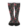 Welding Machine Pattern Print Long Socks
