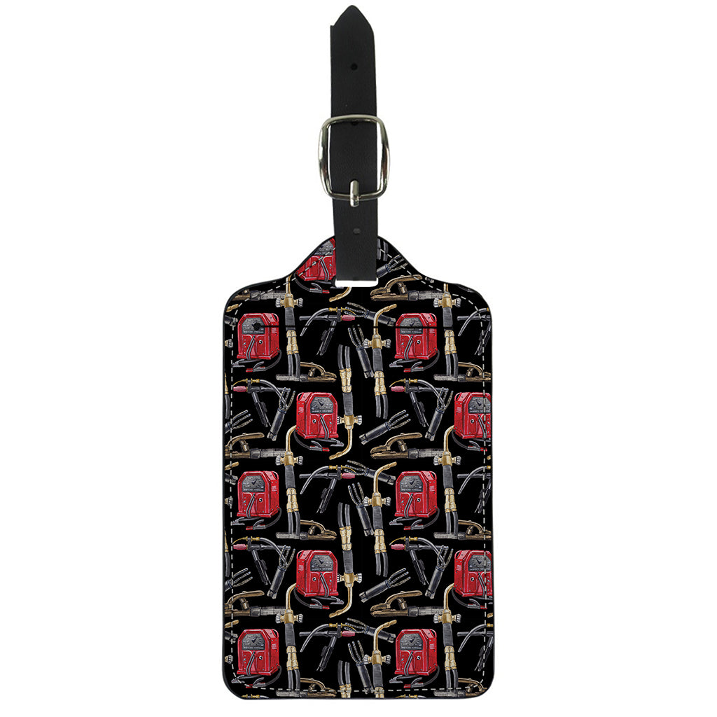 Welding Machine Pattern Print Luggage Tag