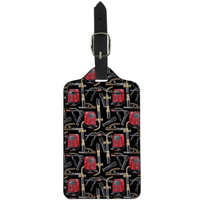Welding Machine Pattern Print Luggage Tag