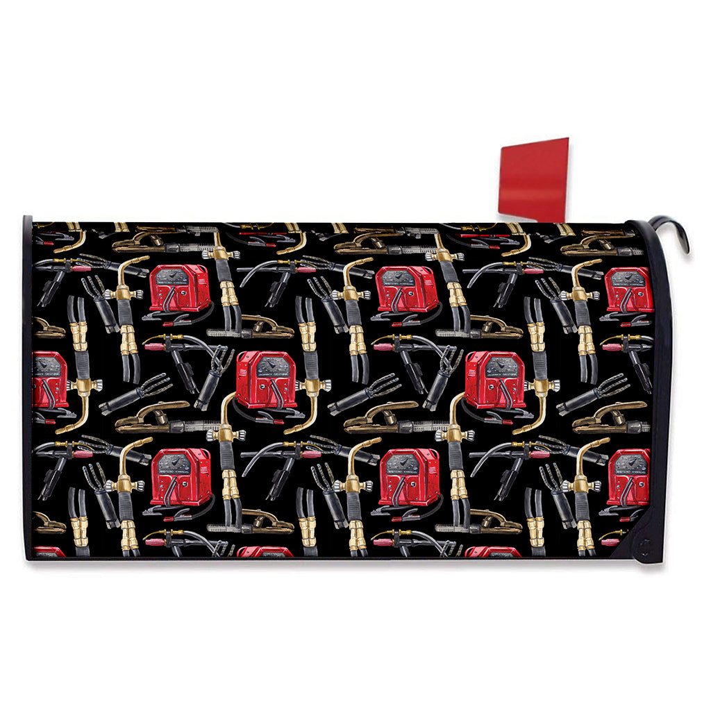 Welding Machine Pattern Print Mailbox Cover